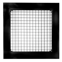 Rejilla Ventilación  Aluminio Tipo Cubo 40X40 Negro