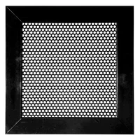 Rejilla Ventilación Aluminio Perforada Redonda 20X20 Negro