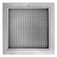 Rejilla Vent Aluminio Persiana Cubos 40X40 Gris