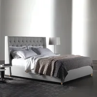 Combo Marfil Colchón Queen + Espaldar + Base Cama Gris Perla