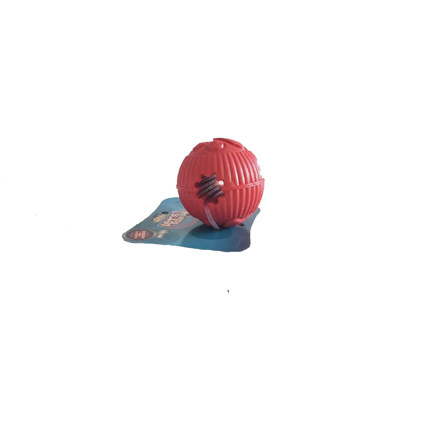 Pelota Mediana Dispensador De Golosinas Para Perro Solepet Color Rojo