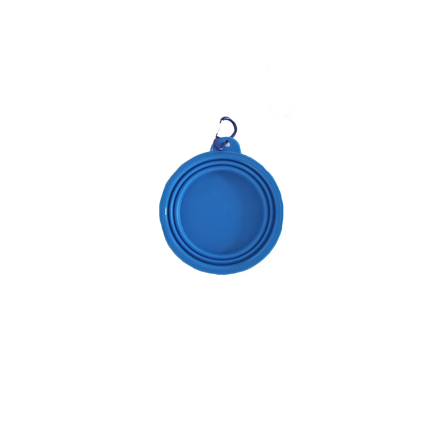 Tazón En Silicona Para Mascotas Pequeño Color Azul Solepet 13Cm