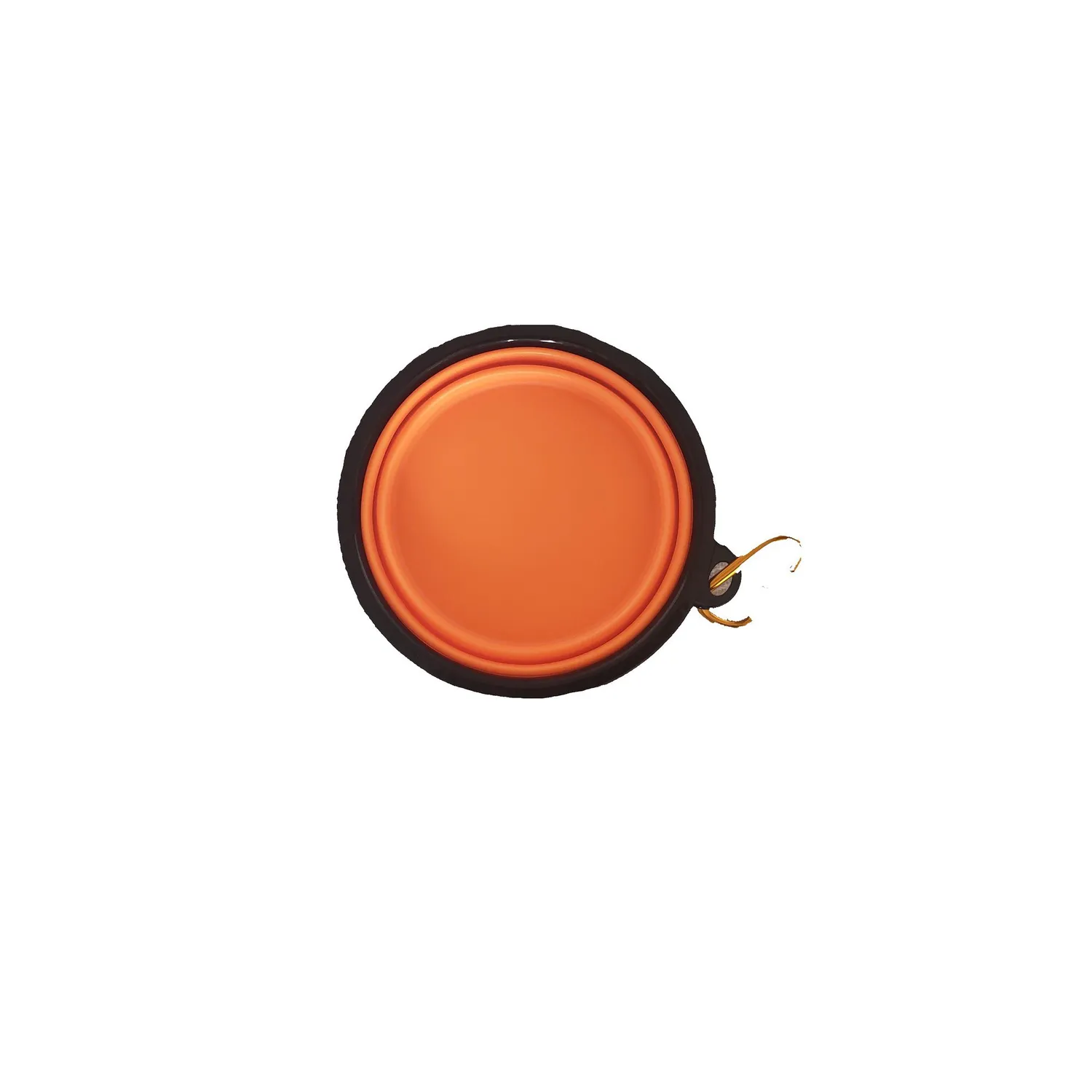Tazón En Silicona Para Mascotas Grande Color Naranja Solepet 17.5 Cm 6