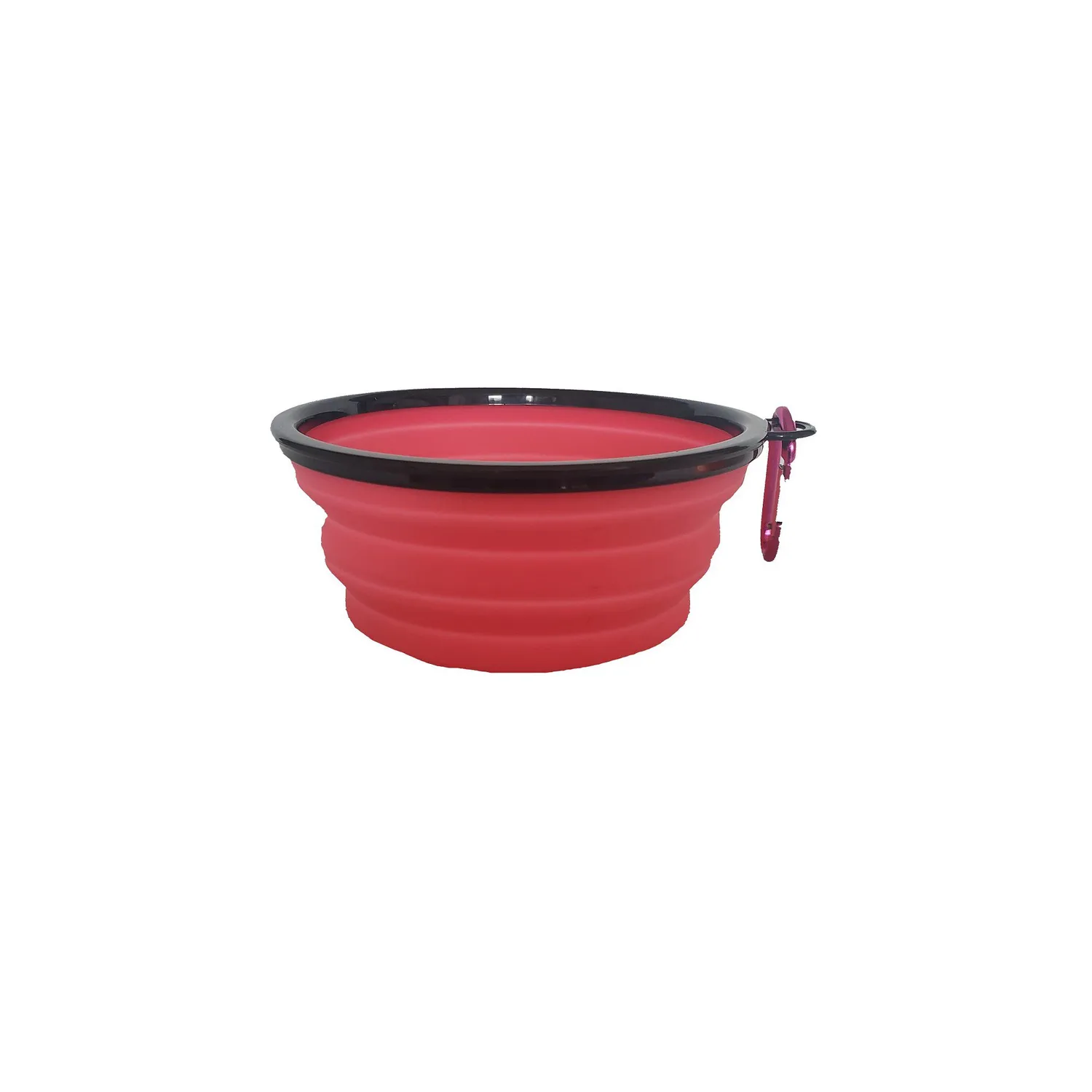 Tazón En Silicona Para Mascotas Grande Color Rosado Solepet 17.5 Cm 4