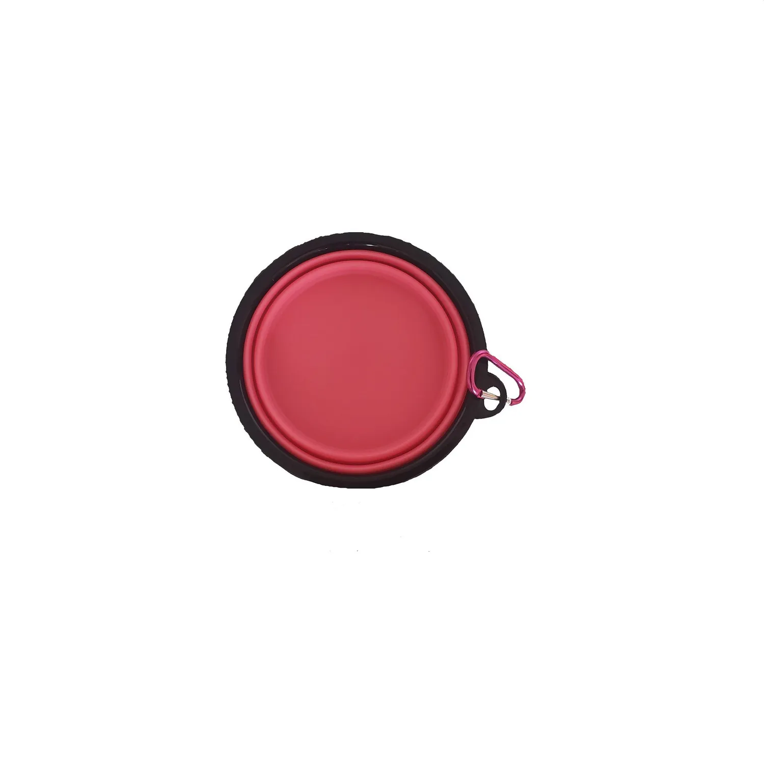 Tazón En Silicona Para Mascotas Grande Color Rosado Solepet 17.5 Cm 3