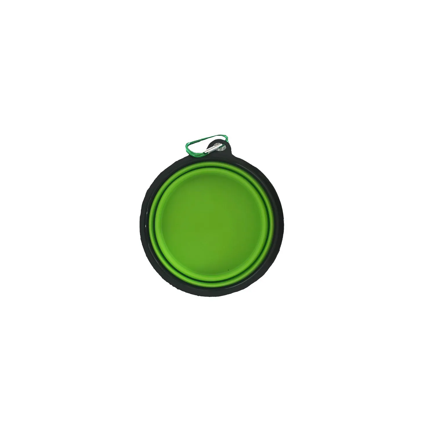 Tazón En Silicona Para Mascotas Grande Color Verde Solepet 17.5 Cm