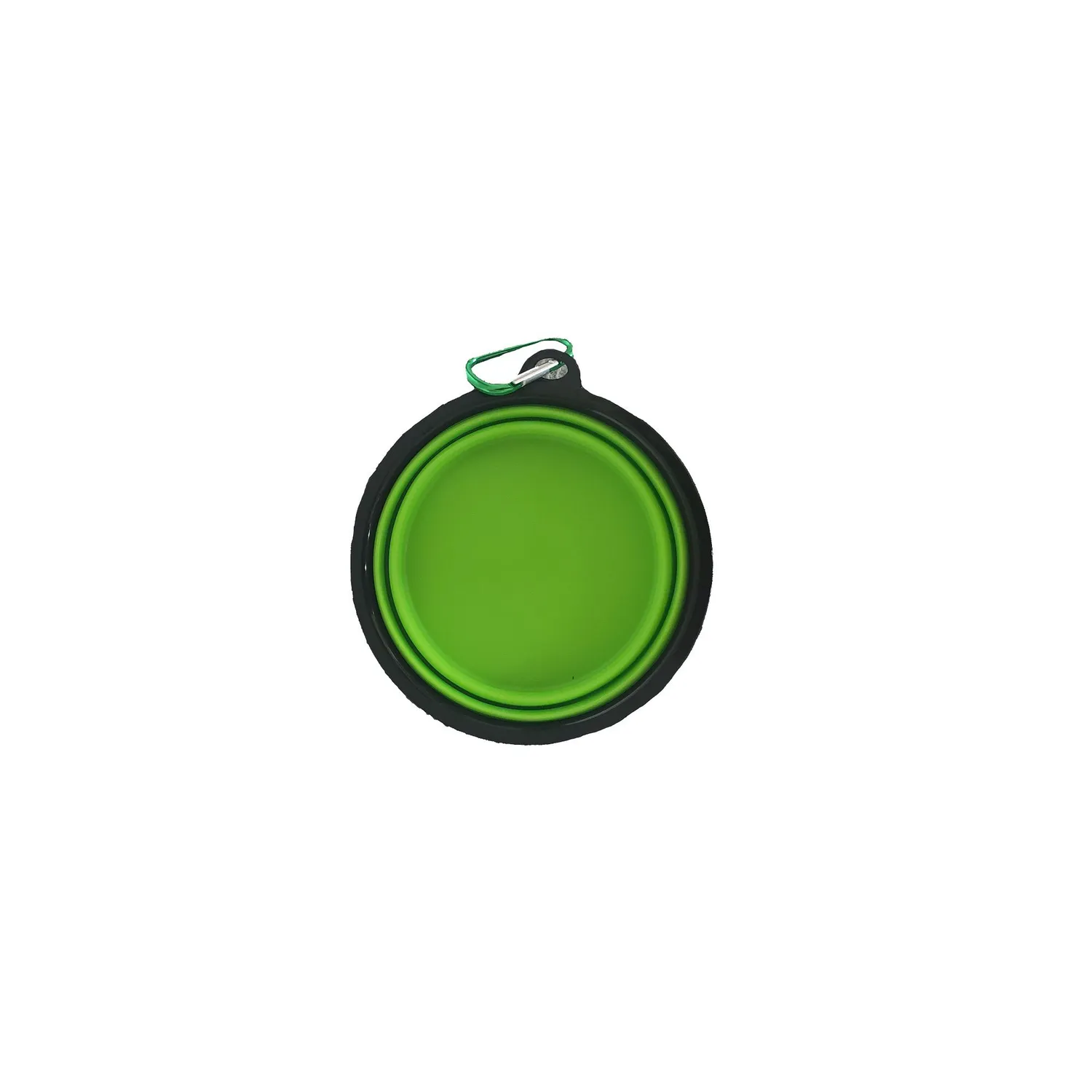 Tazón En Silicona Para Mascotas Grande Color Verde Solepet 17.5 Cm 6