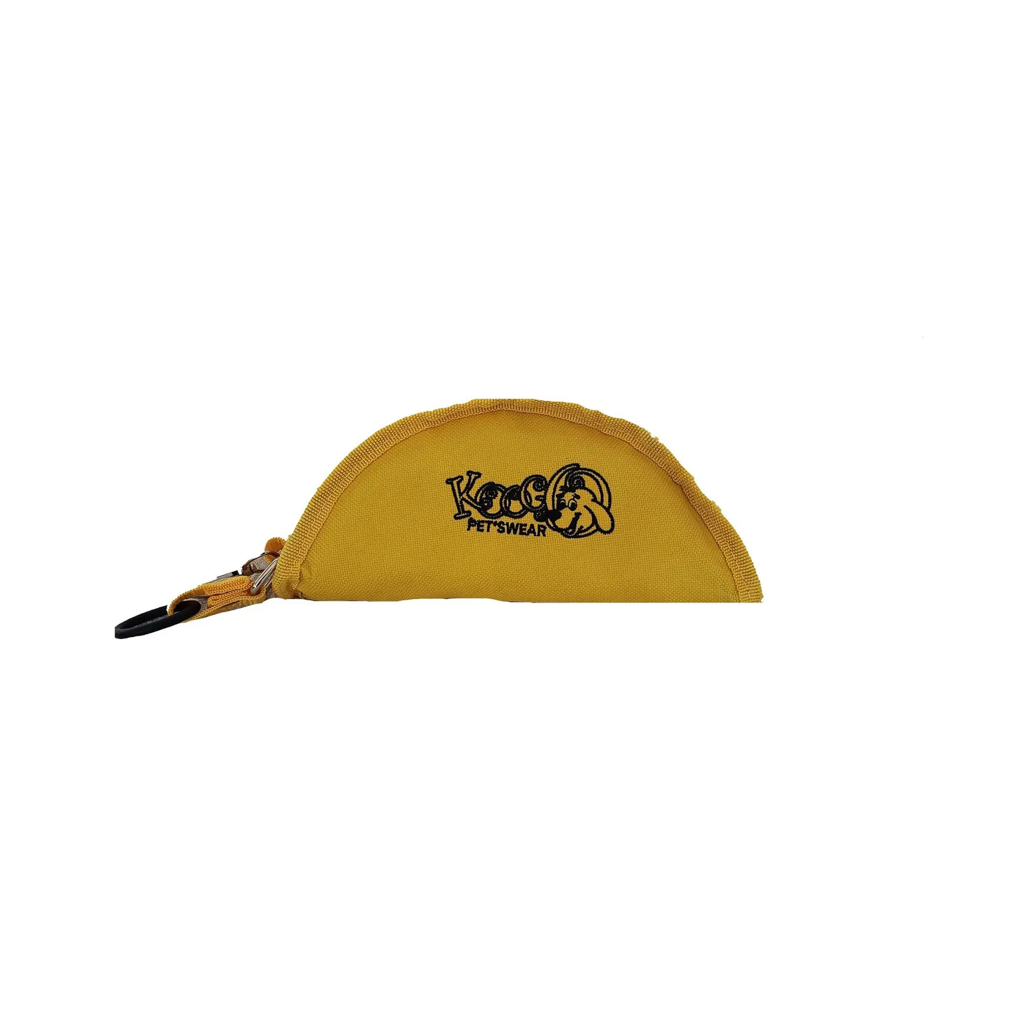 Recipiente Para Mascotas Plegable Cremallera Y Mosquetón Solepet Color Amarillo