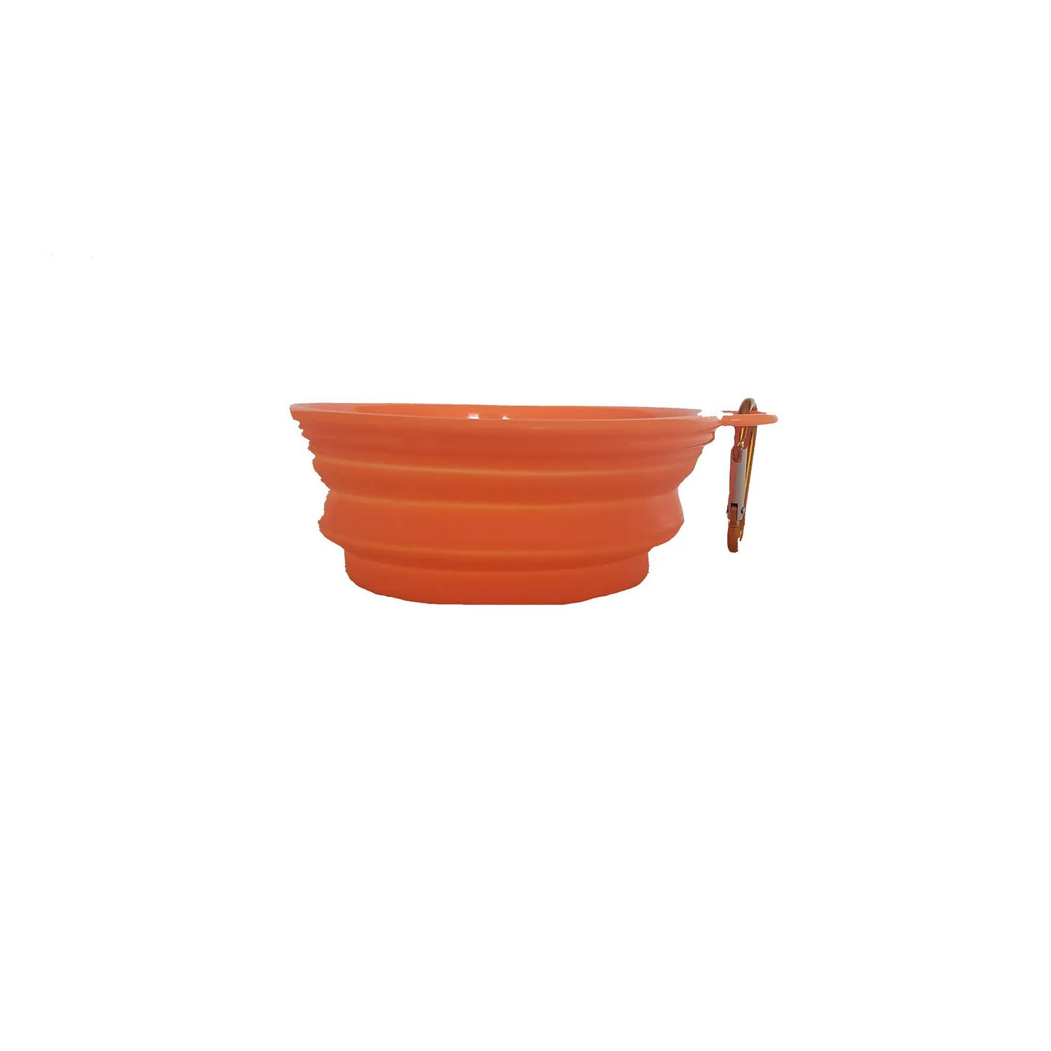 Tazón En Silicona Para Mascotas Pequeño Color Naranja Solepet 13Cm