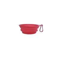 Tazón En Silicona Para Mascotas Pequeño Color Rosado Solepet 13Cm