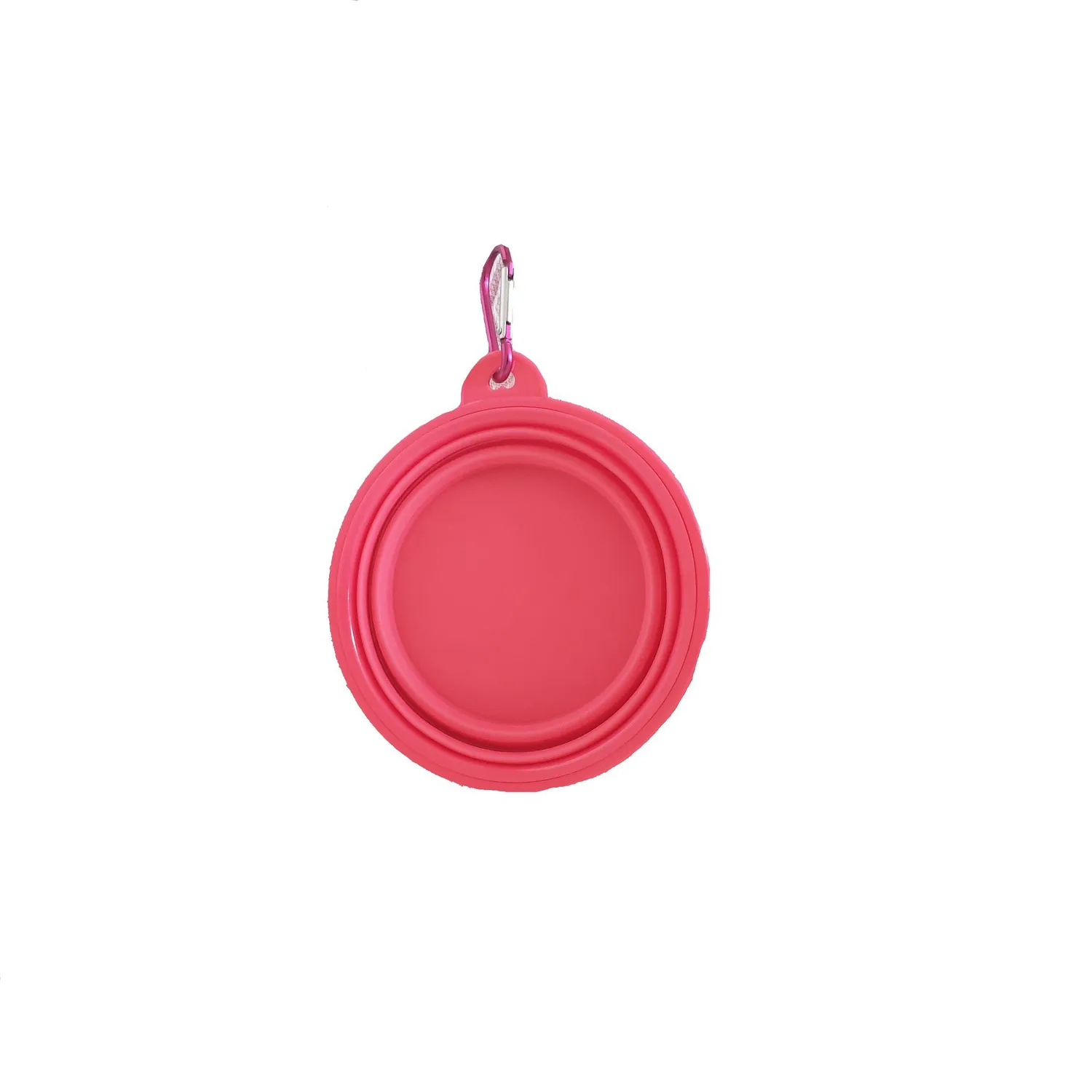Tazón En Silicona Para Mascotas Pequeño Color Rosado Solepet 13Cm 5