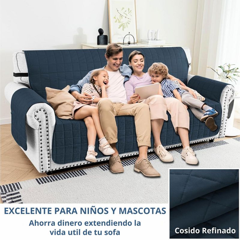 Protector de Sofá Puestos Azul Oscuro Gris KARYTEX