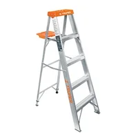 Escalera 2.4 m Tijera con Bandeja Aluminio 102 kg Truper