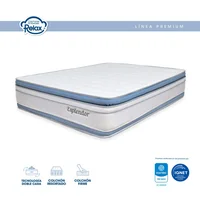 Colchón Queen 160x190x35cm Resortado Esplendor