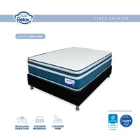 Combo Colchón Sencillo 100X190X32Cm Resortado Super Top Resortado + Base Cama Completa