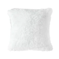 Cojín Decorativo Peludo Blanco