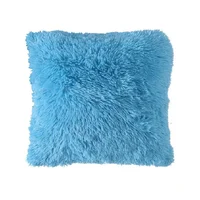 Cojín Decorativo Peludo Azul Claro
