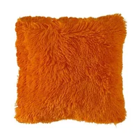 Cojín Decorativo Peludo Naranja