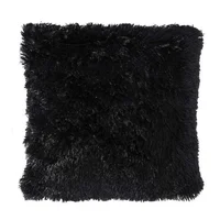 Cojín Decorativo Peludo Negro