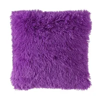 Cojín Decorativo Peludo Lila