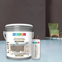 Textura Acabado Mate para Interior Carbono Recol 1 galón