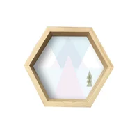 Repisa Hexágono 35x31cm Geométrico