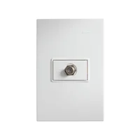 Toma TV Coaxial Blanca