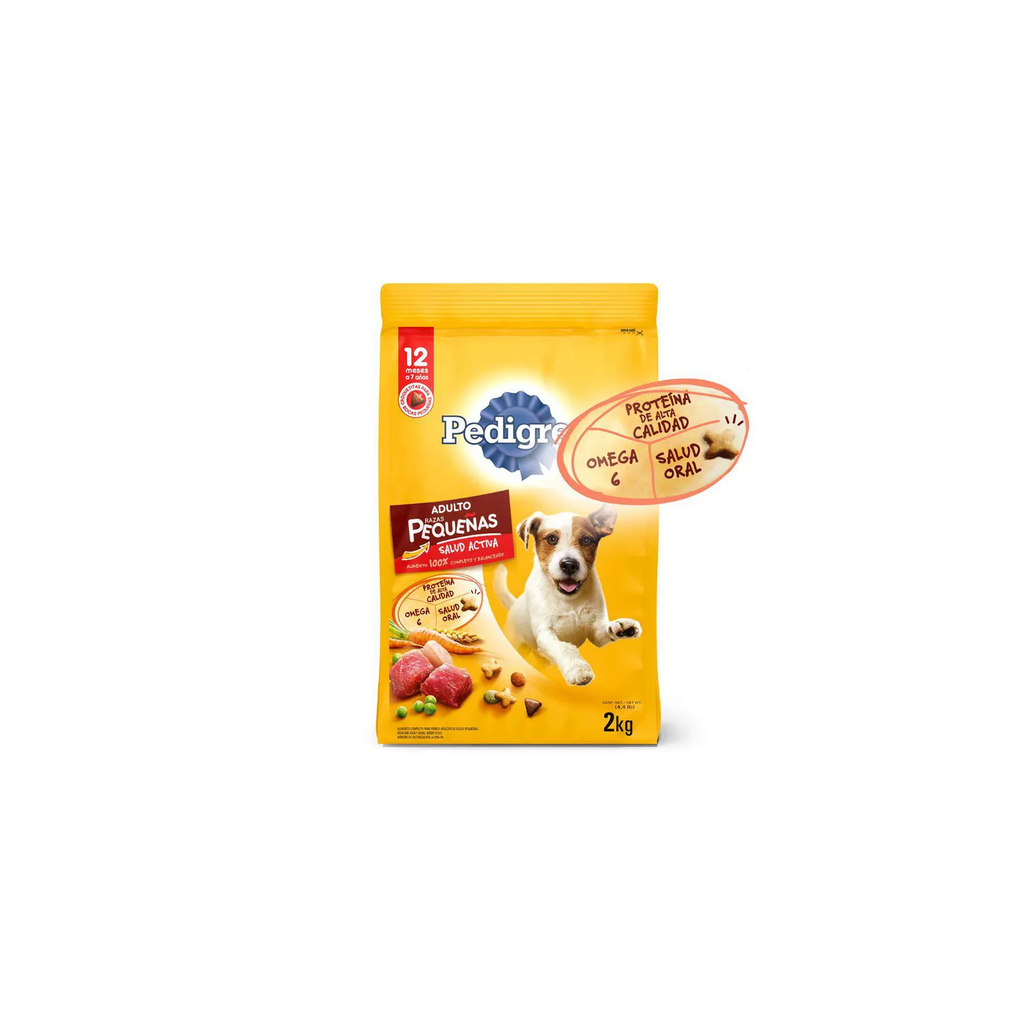 Comida Seca Para Perro Pedigree Raza Pequeña 2kg 3