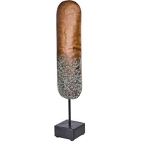 Figura Poliresina Decorativa Cobre con Base 60cm