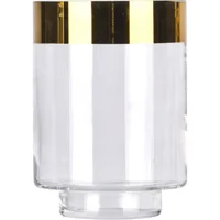 Portavela Vidrio Dorado Rim 14