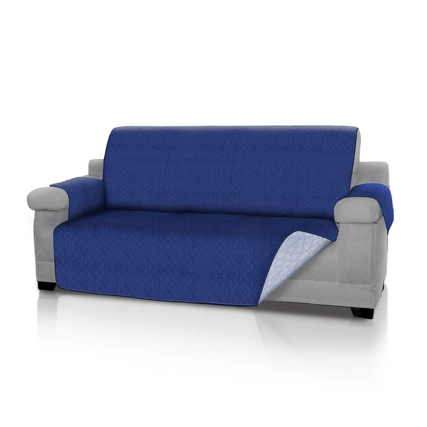 Forro Protector de Muebles Reversible Azul 3 Puestos 3