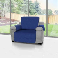 Forro Protector de Muebles Reversible Azul 1 Puesto