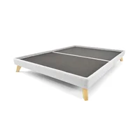 Base Cama Verona Queen 195X165X25.3 Tela Plata
