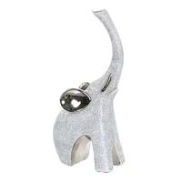 Escultura Elefante 25.5 cm Plata Guinea