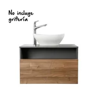 Muble de baño Plus Vessel Izquierdo con Lavamanos Spazio 70 cm Corona