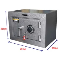 Caja Fuerte Tipo Efecty Liviana con Buzón, Clave Y Llave 31 cm X 30 cm X 49 cm