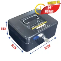 Cofre Caja Menor Rf 250 Seguridad Empresa Hogar 10 cm X 21 cm X 16 cm