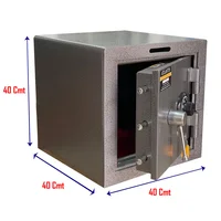 Caja Fuerte Tipo Efecty Seguridad Alta con Buzón, Clave Y Llave 51 cm X 49 cm X 36 cm