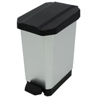 Papelera Pedal 10 Litros Tapa Negro Inmold Estra