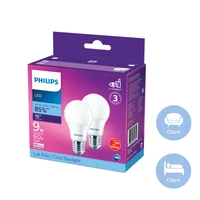 Set de 2 Bombillo Led 800 Lúmenes 9w Luz Fría Certificado