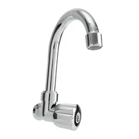 Grifería Para Lavaplatos Sencilla De Pared Cromado Consumo 9.5 l/min