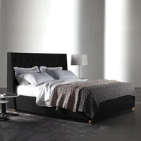 Combo Marfil Cabecero + Base Cama Queen Negro