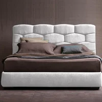 Combo Esmeralda Cabecero + Base Cama Queen Blanco