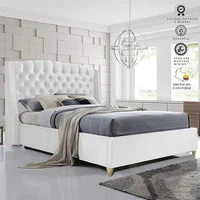 Combo Italia Cabecero + Base Cama King Blanco