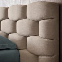 Cabecero Esmeralda para Cama Queen Taupe