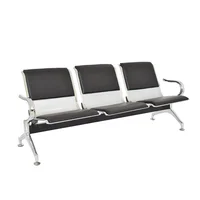Silla Tándem 3 188X77X37 Negro