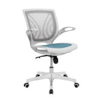 Silla de escritorio Blanco/Azul Ekonomodo Colombia Pike
