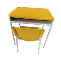 Pupitre Infantil Unipersonal + Silla 40X60X61 Amarillo