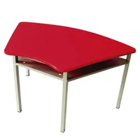 Pupitre Escolar Trapezo 40X96X61 Rojo
