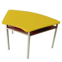 Pupitre Escolar Trapezo 40X96X61 Amarillo